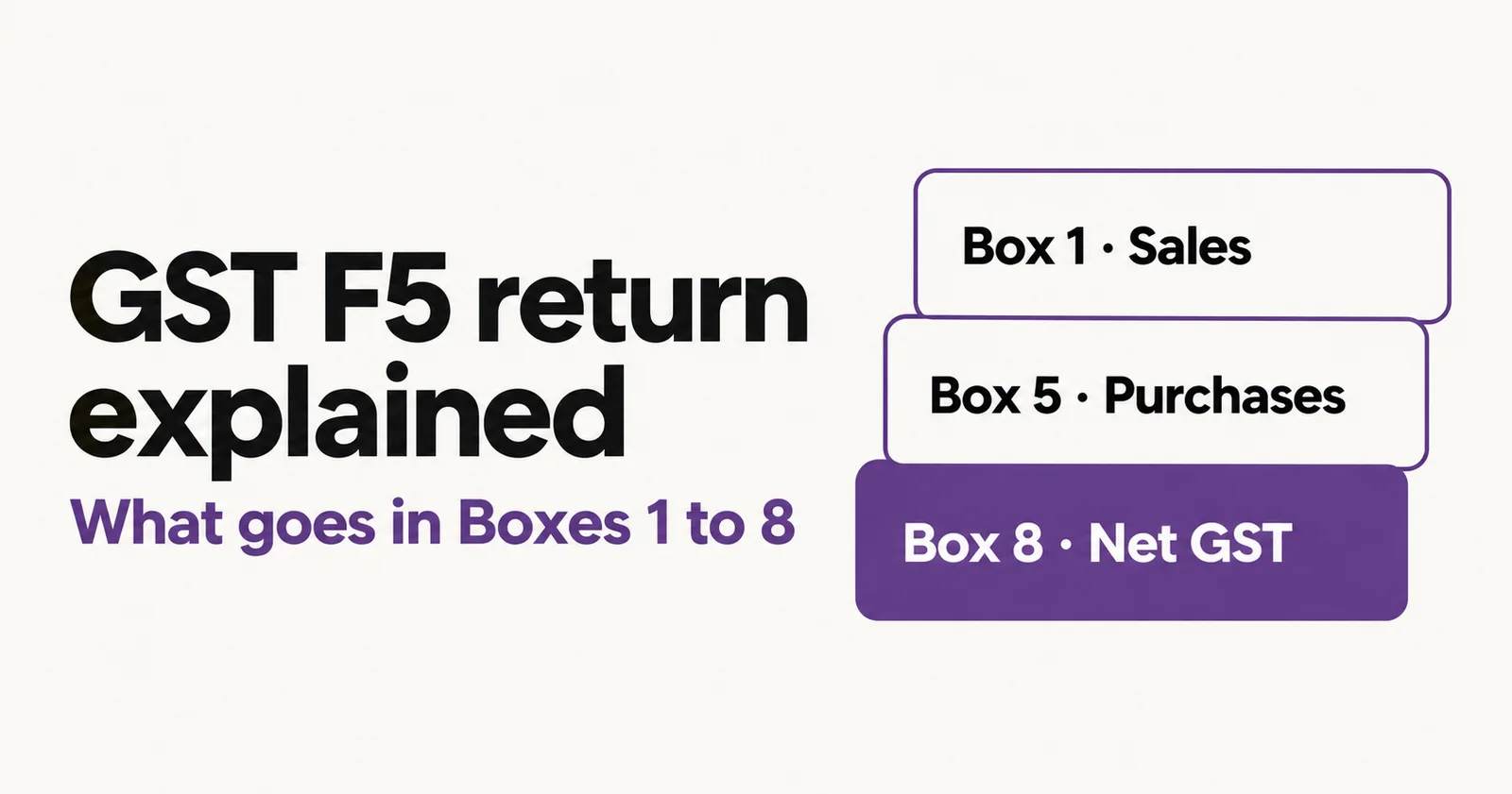 Singapore GST F5 Return Explained: What Goes in Boxes 1 to 8